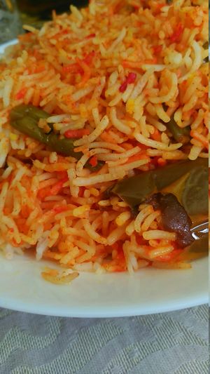 Rice with vegetables at Jai Mata Di in Tenerife