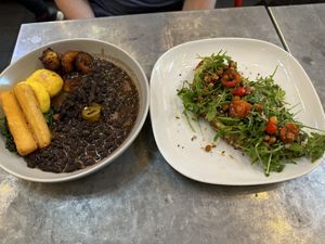 Brixton brunch and avo toast  at Pipoca Vegan in South West London