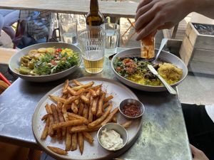 Mowueca, fries and feijoada  at Pipoca Vegan in South West London