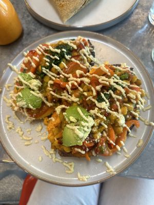 Sweet potato dish   at Pipoca Vegan in South West London