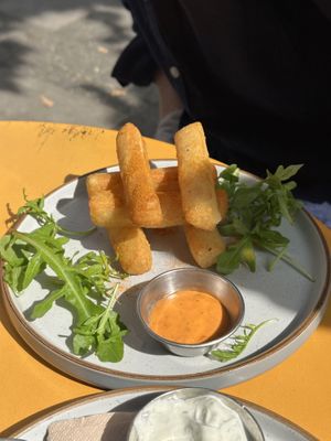 Cassava chips (sooo good)  at Pipoca Vegan in South West London