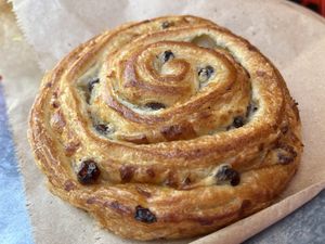 Pain aux raisins  at Pipoca Vegan in South West London