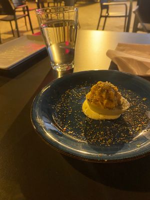 Vegan eggs at Pipoca Vegan in South West London