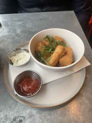 Non chicken nuggets   at Pipoca Vegan in South West London