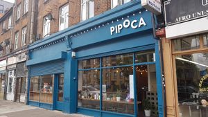 Outside at Pipoca Vegan in South West London