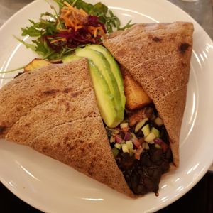 Jamaican crêpe at Pipoca Vegan in South West London
