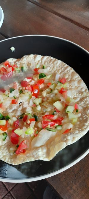 Papadum at Garnish Indian Restaurant in Swakopmund