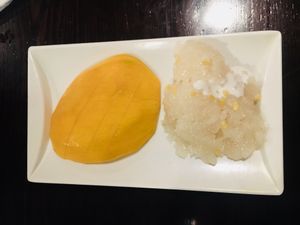 Mango Sticky Rice with Coconut Cream at Sala Thai in Fremont