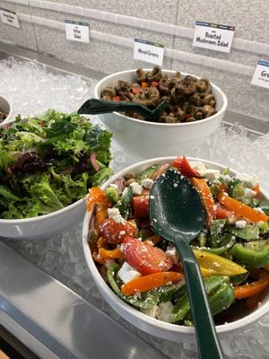 Salad bar  at The Green Door in Ottawa