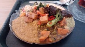 Hot and cold buffet at The Green Door in Ottawa