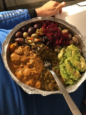 Assortment of vegan options at The Green Door in Ottawa