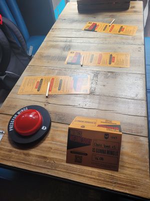 Wing challenge set up at Brewdog in Cardiff