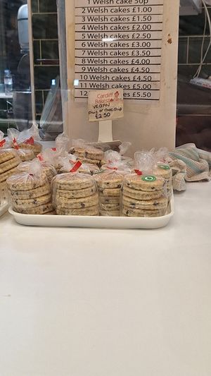 Two delicious vegan options 🌱 at Cardiff Bakestones - Food Stall in Cardiff