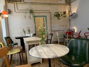 Indoor seating  at Liebling in Vienna