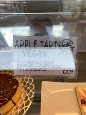 Vegan apple tart at Casella & Polegato in Perth