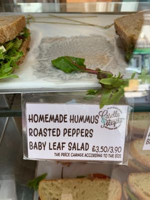 Vegan sandwich of the day at Casella & Polegato in Perth