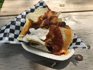 Pulled pork nachos  at Knifey Spooney in Kingston