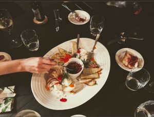 Custom catering with hand made “meats” and nut cheeses at Knifey Spooney in Kingston