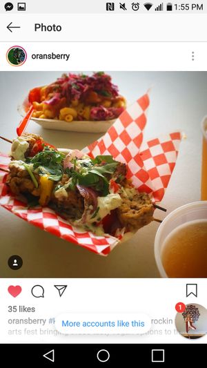 Seitan souvlaki at Knifey Spooney in Kingston