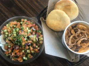 Salad and soup 🌱😍 at POTs - Cloud Kitchen in Las Vegas