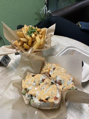 Spicy Cauliflower Shawarma  at POTs - Cloud Kitchen in Las Vegas