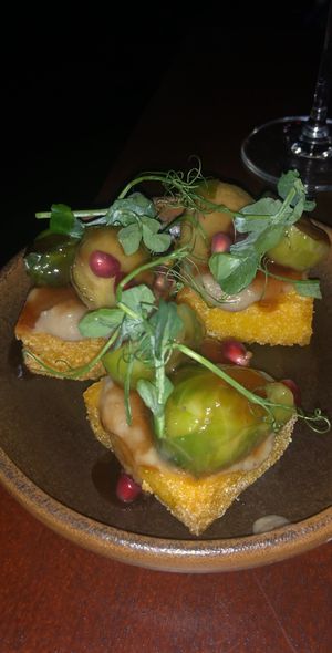 Crunchy polenta  at Stokey Veg Vegan in North London