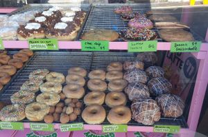 Cookies are not vegan at Grumpy Donuts in Camperdown