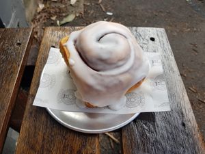 Vegan Cinnamon Scroll at Grumpy Donuts in Camperdown