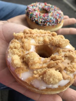 nutter butter at Grumpy Donuts in Camperdown