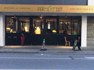 View of street Front Colombo St at The Fermentist in Christchurch