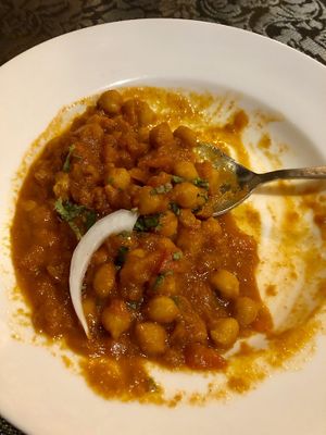 Tasty Chickpea curry. at Nirvana in Seoul