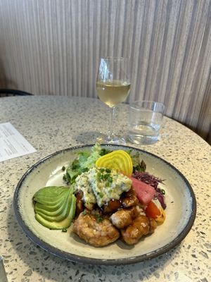 I cannot wait to return because there are so many vegan options! The desserts were so delicious 🥹 the decor was lovely too ✨  at Cosme Kitchen Adaptation in Osaka