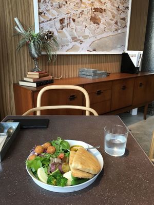 The falafel sandwich at Cosme Kitchen Adaptation in Osaka