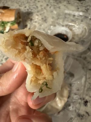 Inside the dumpling   at Blue Taro in Rochester