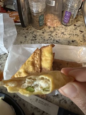 Inside the vegan Rangoon   at Blue Taro in Rochester