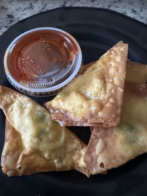 Vegan crab Rangoons!  at Blue Taro in Rochester