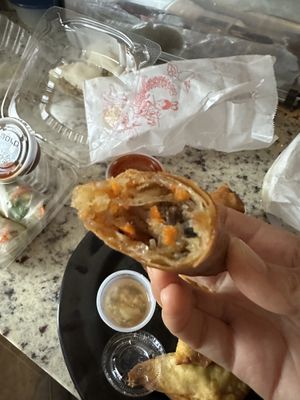 Vegan egg roll!  at Blue Taro in Rochester