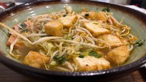 Spicy soup at Blue Taro in Rochester