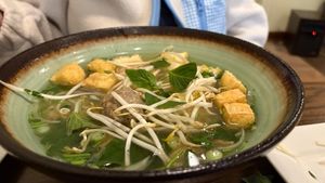 Chicken noodle-ish soup at Blue Taro in Rochester