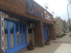 Outside at Blue Taro in Rochester