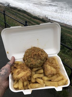   at Capplemans Fish and Chips in Scarborough