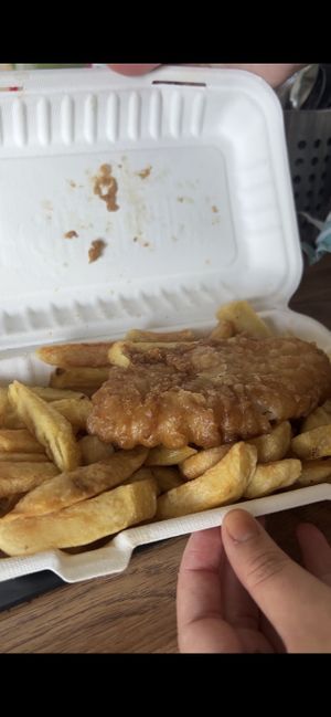   at Capplemans Fish and Chips in Scarborough