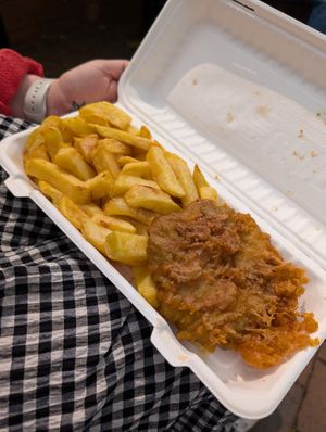 Mushy Pea Bomb!   at Capplemans Fish and Chips in Scarborough