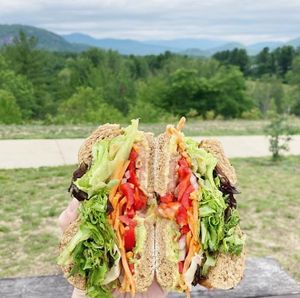 the “moats” sandwich 😍  at Bagels Plus in Conway