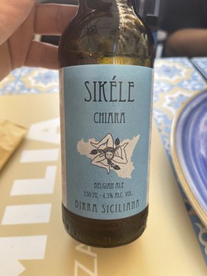 Vegan local beer!   at Timilia in Palermo