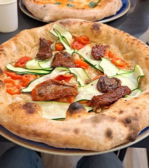 Pizza "Vegan" at Timilia in Palermo