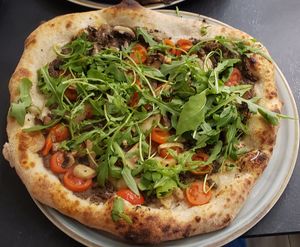 Veg Veg pizza was so so at Timilia in Palermo