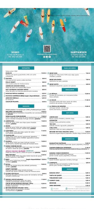  at Irons Grill Burger in Somo