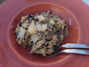 Amazing vegetarian Risotto at Hotel Aiguaclara in Begur