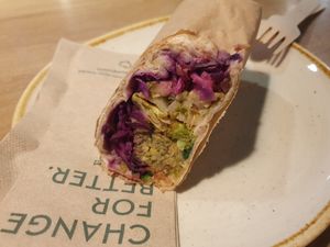 Vegan Falafel wrap at Dean & David - Hauptbahnhof Express in Berlin